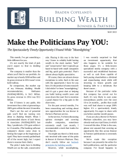 Make the Politicians Pay YOU: