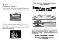 info - The Bonsai Society of Australia