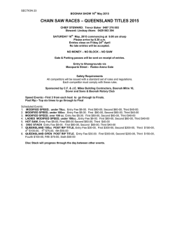 Chainsaw Races - Boonah Show Society