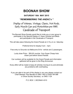 Vintage Vehicles - Boonah Show Society
