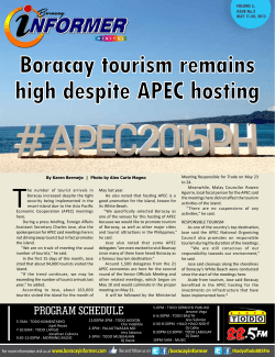 Boracay tourism remains high despite APEC