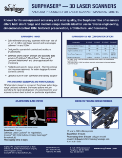 Surphaser 3D Laser Scanners for Reverse Engineering
