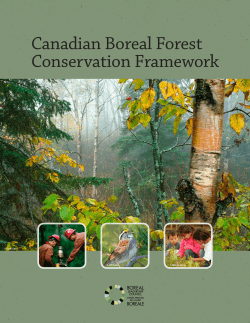 Canadian Boreal Forest Conservation Framework