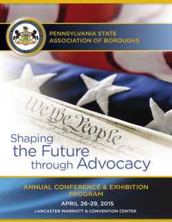 to view the final program. - Pennsylvania State Association of