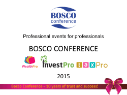Ð¡Ð»Ð°Ð¹Ð´ 1 - Bosco Conference