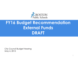 BPS External Funds Hearing Overview-May 4, 2015