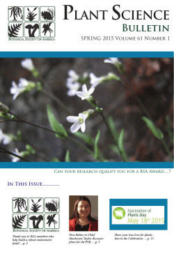 as a PDF file - Botanical Society of America