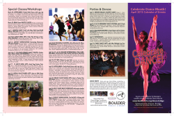 Celebrate Dance Month! - Boulder Arts + Culture