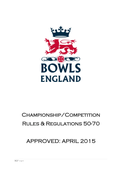 APRIL 2015 - Bowls England