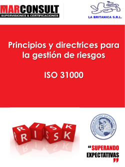 Curso Risk Manager ISO 31000
