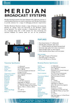 Meridian Broadcast Receiver System(v)