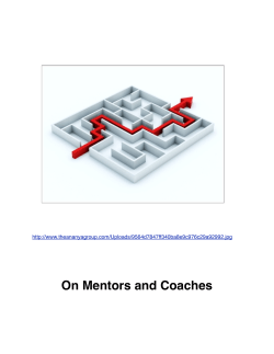 On Mentors and Coaches