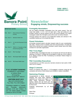 Newsletter - Banora Point Public School