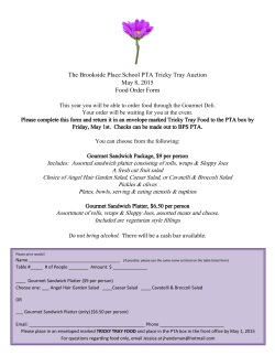 The Brookside Place School PTA Tricky Tray Auction May 8, 2015