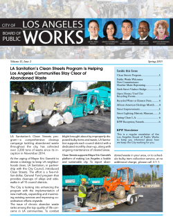 BPW Newsletter Spring 2015 - City of Los Angeles Board of Public