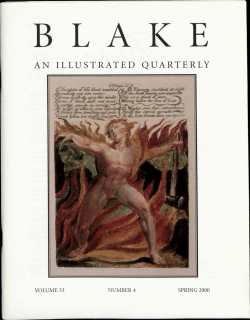 Blake/An Illustrated Quarterly