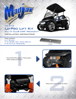 Lo-Pro Lift Kit - Brad`s Golf Cars