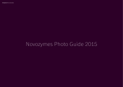 Novozymes Photo Guide 2015