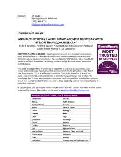 Read - BrandSpark Most Trusted Awards Program