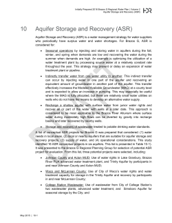 10 Aquifer Storage and Recovery (ASR)