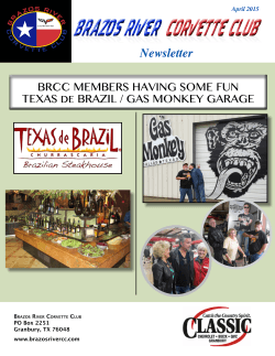 April 2015 - Brazos River Corvette Club