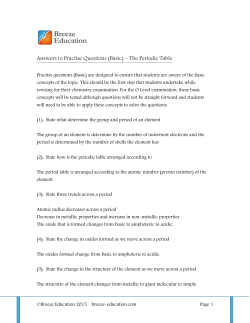 Answers to Practise Questions (Basic) â The