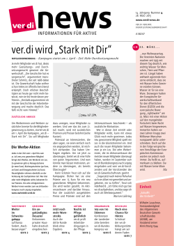 ver.di NEWS (04/2015) - ver.di | Bezirk Bremen