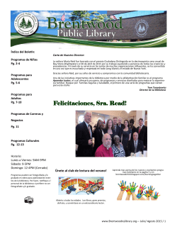 Programas Para Adultos - Brentwood Public Library