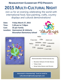 Cultural Night Updated - Francis T Bresnahan Elementary School