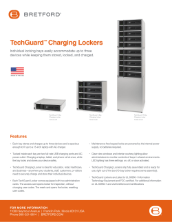 TechGuardâ¢ Charging Lockers