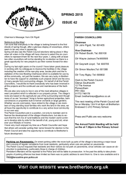 spring 2015 - Bretherton Parish Council