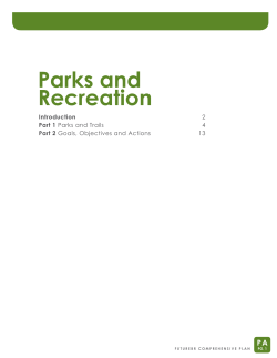 Parks and Recreation Element - City of Baton Rouge/Parish of East