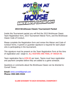 Brickhouse Classic 2015 - BrickHouse Youth Football Program