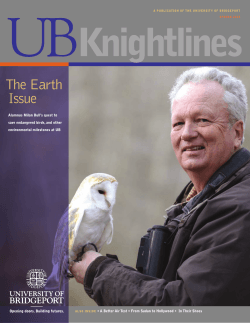 The Earth Issue - University of Bridgeport