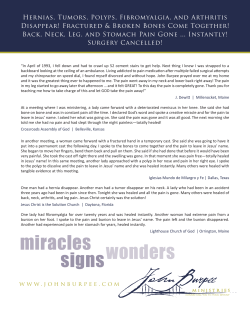 wonders signs miracles - John Burpee Ministries