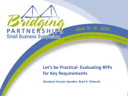 Evaluating RFPs for Key Requirements