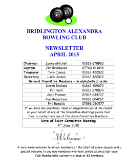 April 2015 - Bridlington Alexandra Bowling Club