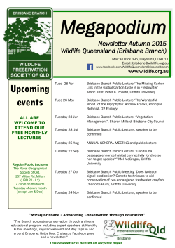 WPSQ newsletter Autumn 2015 for emailing