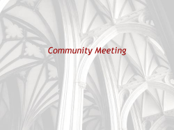 Community Meeting - Bristol Cathedral