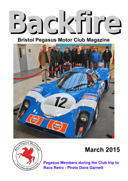 Backfire March 2015 - Bristol Pegasus Motor Club