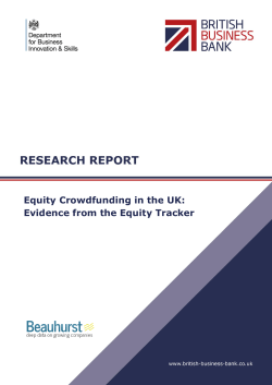 Equity crowdfunding in the UK
