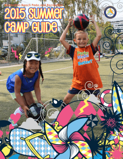 2015 Summer Camp Guide 2015 Summer Camp Guide 2015