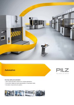 Automation - Pilz | Brochures