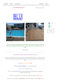 BLU News! May 2015 - Brockwell Lido Users