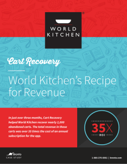 World Kitchen`s Recipe for Revenue