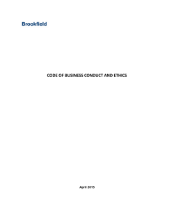 CODE OF BUSINESS CONDUCT AND ETHICS