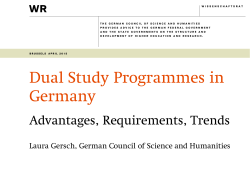 Laura Gersch, Department of Tertiary Education, German Council of
