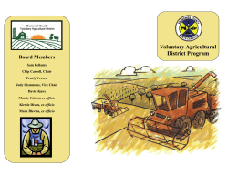 Voluntary Agricultural District Program