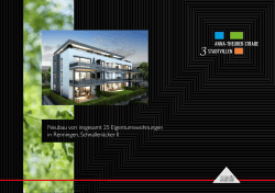Neubau von insgesamt 25 Eigentumswohnungen in Renningen