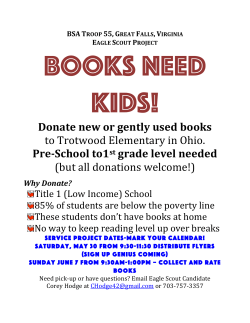 Donate new or gently used books to Trotwood Elementary in Ohio